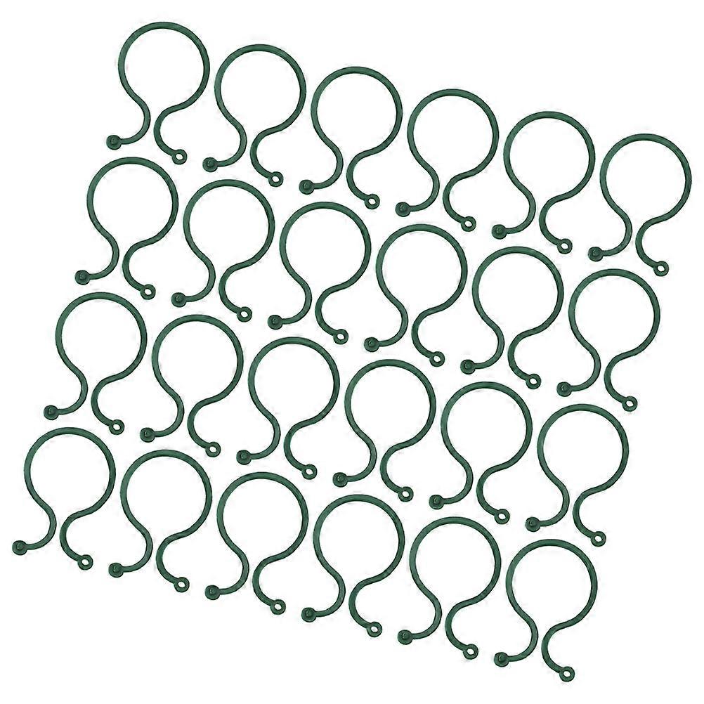 Plant Support Clips Garden Clips for Securing Plants 100Pcs Green