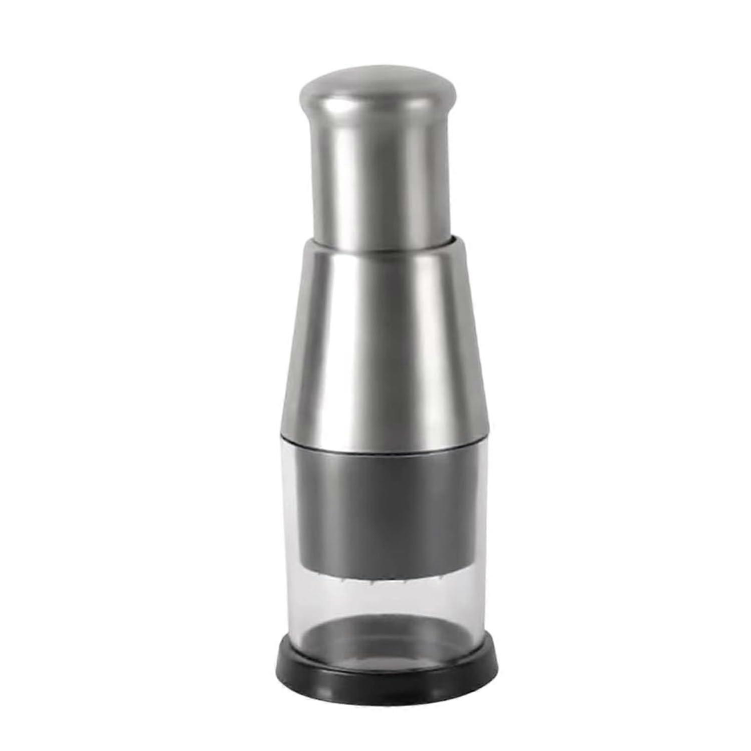 Manual Food Chopper and Garlic Press, Quick Safe Chopping for Vegetables and Fruits