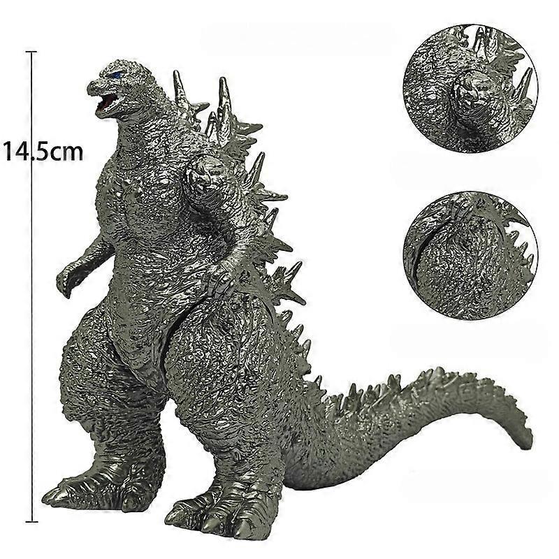 14.5cm Anime Godzilla X Kong : The New Empire Action Figure Titan Godzilla Soft Glue Monster Scale Model Doll Collection Toys