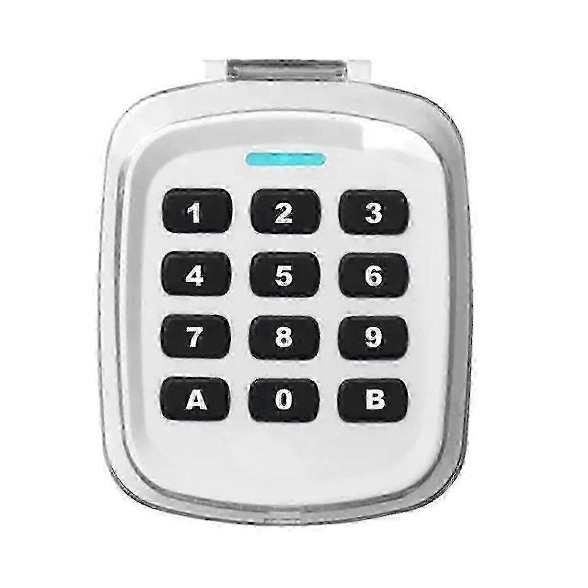 Multi-Frequency 280-868MHz 280-868MHz Gate Garage Door Key Wireless Keypad Code Remote Control Door Opener(White) Edition w