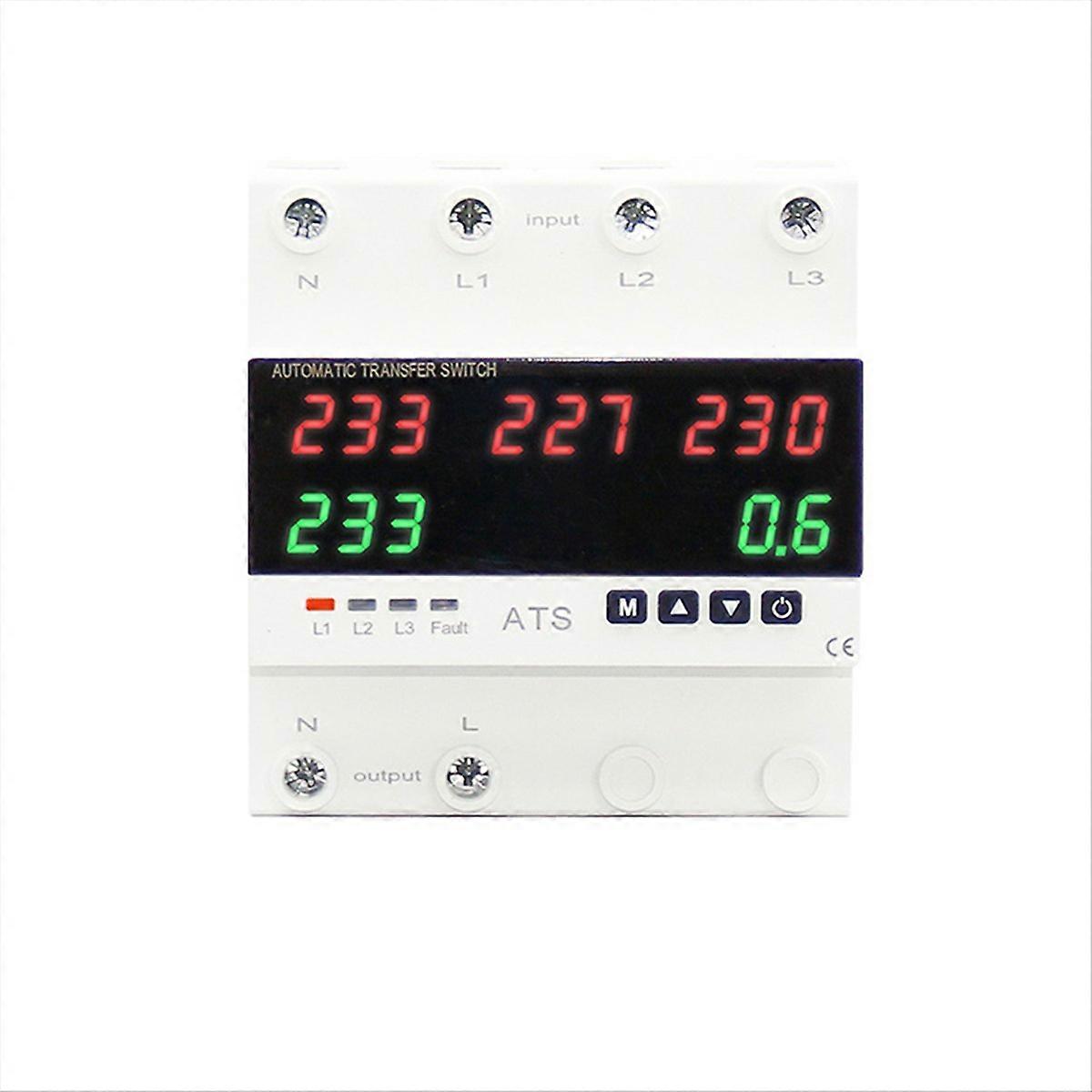 Over Under Voltage Protector Power over Current Limiter 63A