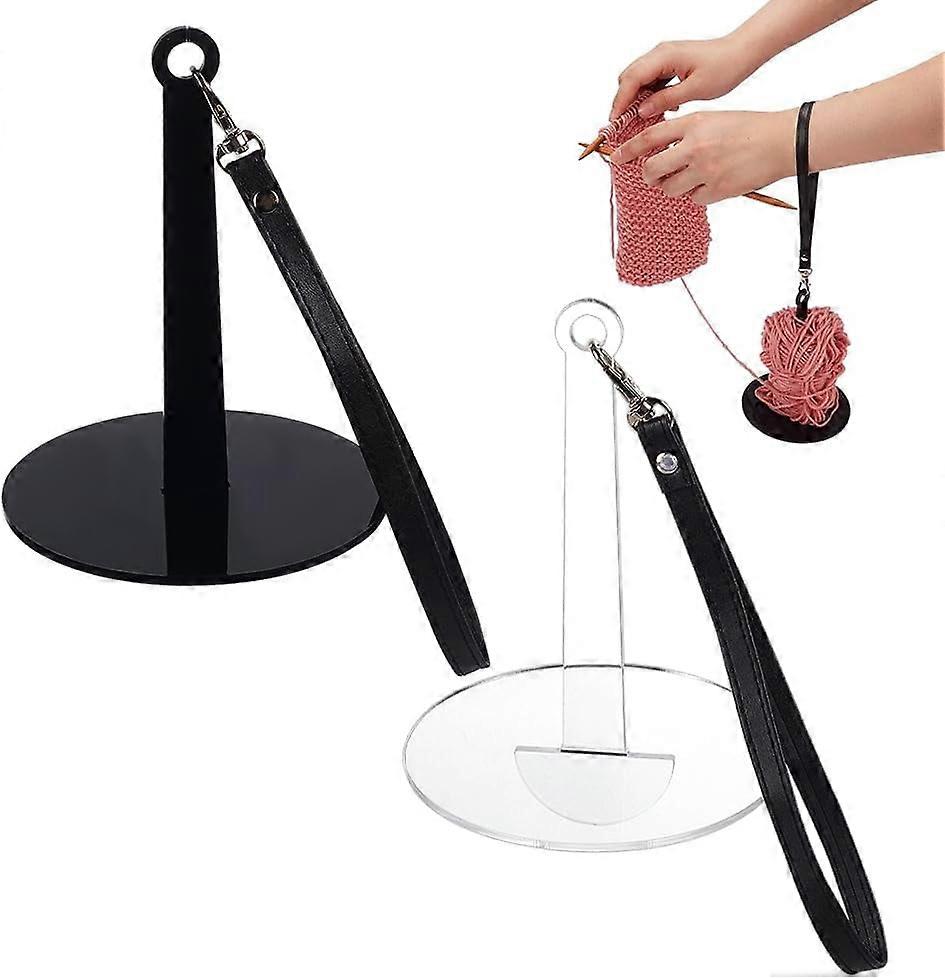 Acrylic Yarn Holders - 2 Styles, Portable Wrist String Dispenser & Storage, Compatible with Crocheting & Knitting, Prevent Tangles