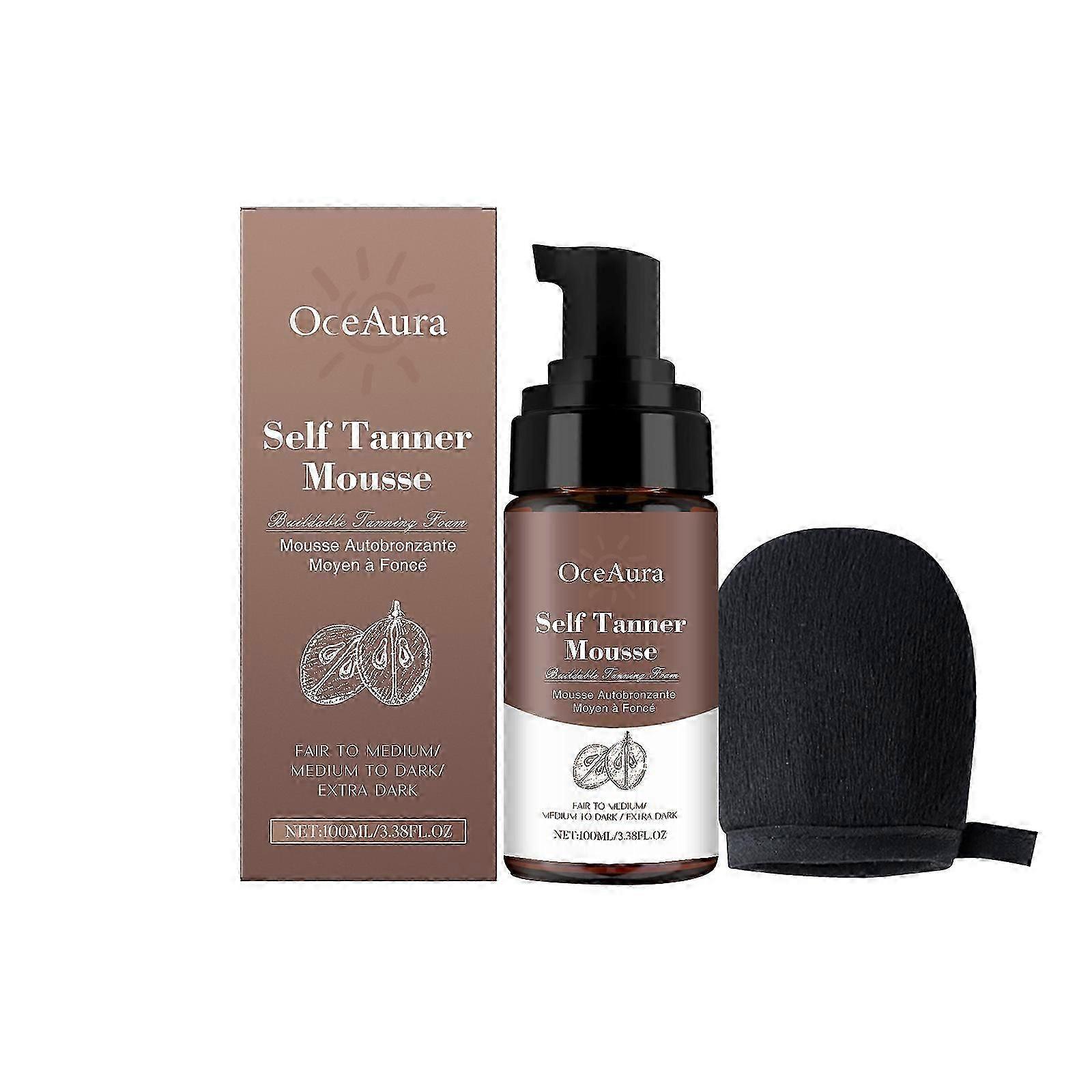 Black Mousse  Gentle Moisturizing SelfTanner for Glowing Skin, 166g