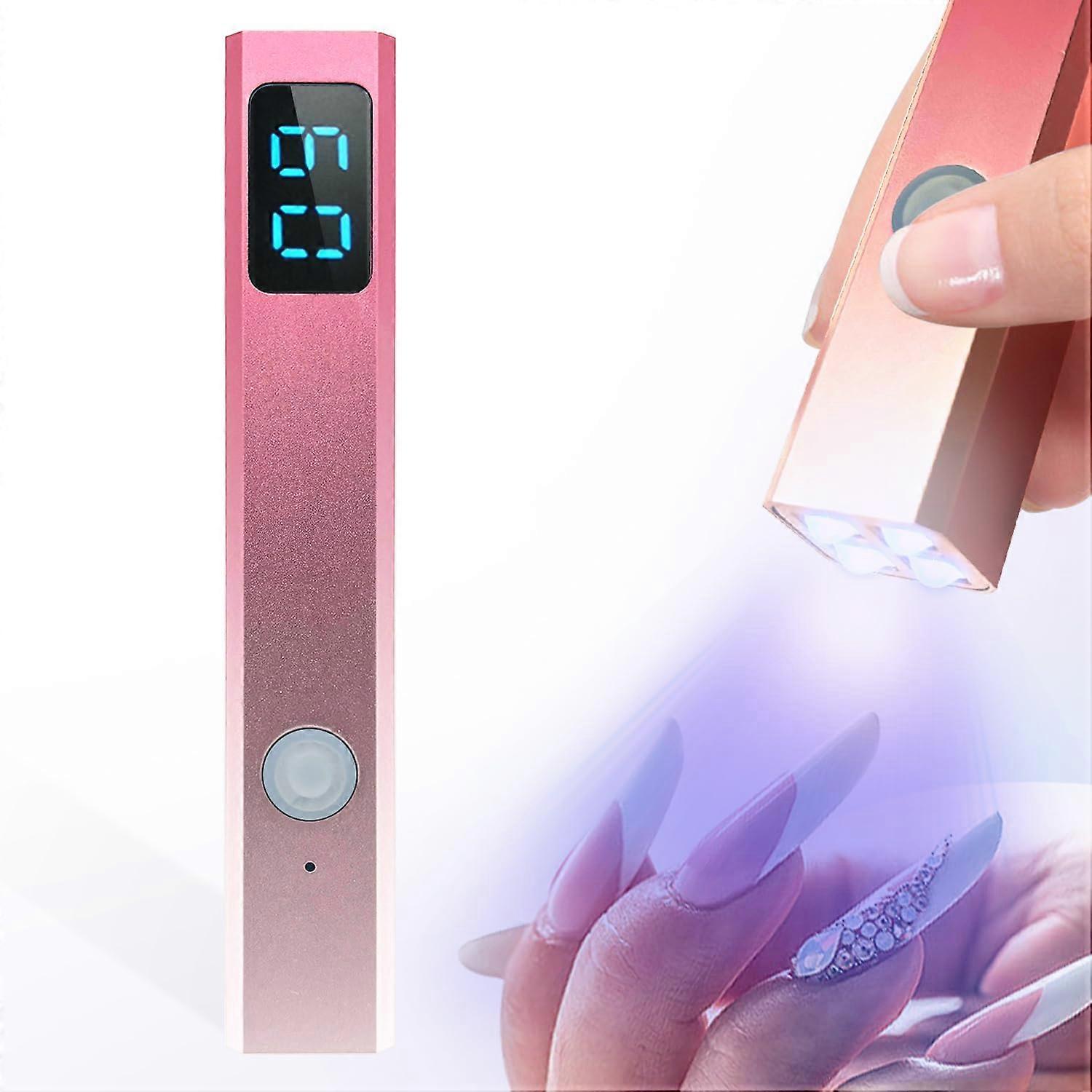 UV LED Nail Lamp Rechargeable Cordless Nail Dryer with LCD Timer for Fast Gel Nail Curing