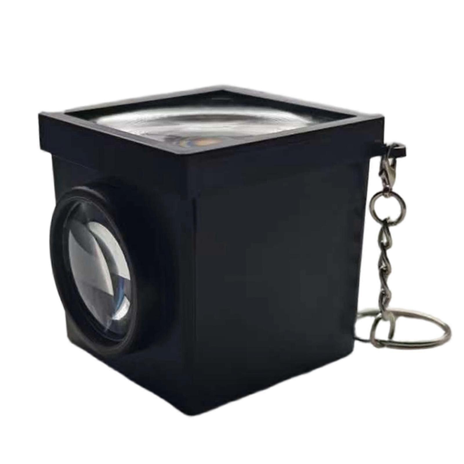Minimalist Reflective Viewfinder Keychain Featuring Optical Lens For Practical Use And Fashionable Accessorizing Multicolor