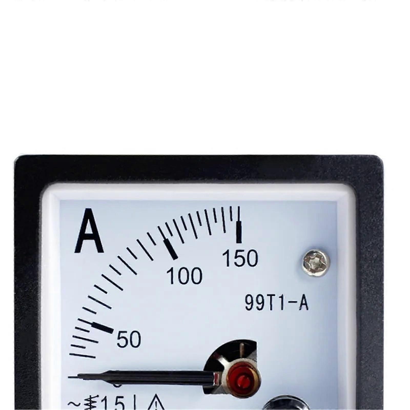 Analog Panel Ammeter 300A/5A AC Current Meter 99T1 Pointer Gauge for Generator Panel Mount