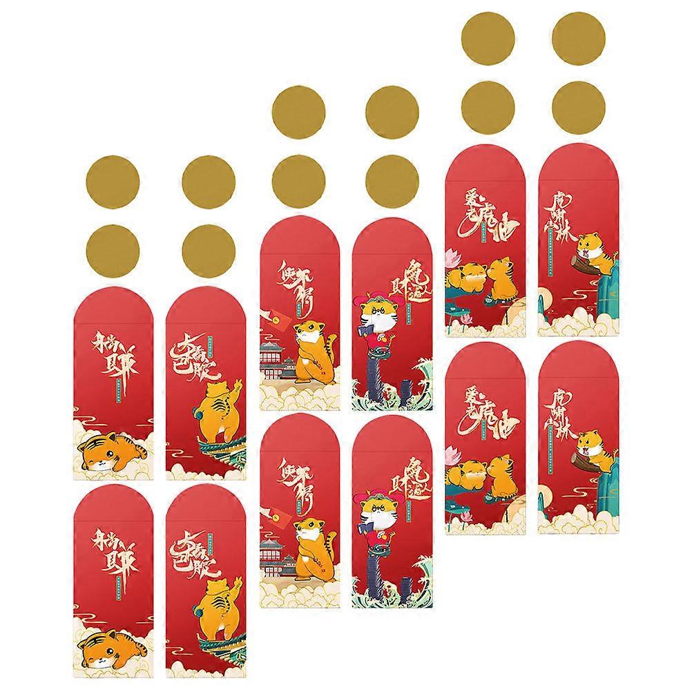 National Trend Red Envelopes Paper for Storage Use 24Pcs Assorted Color