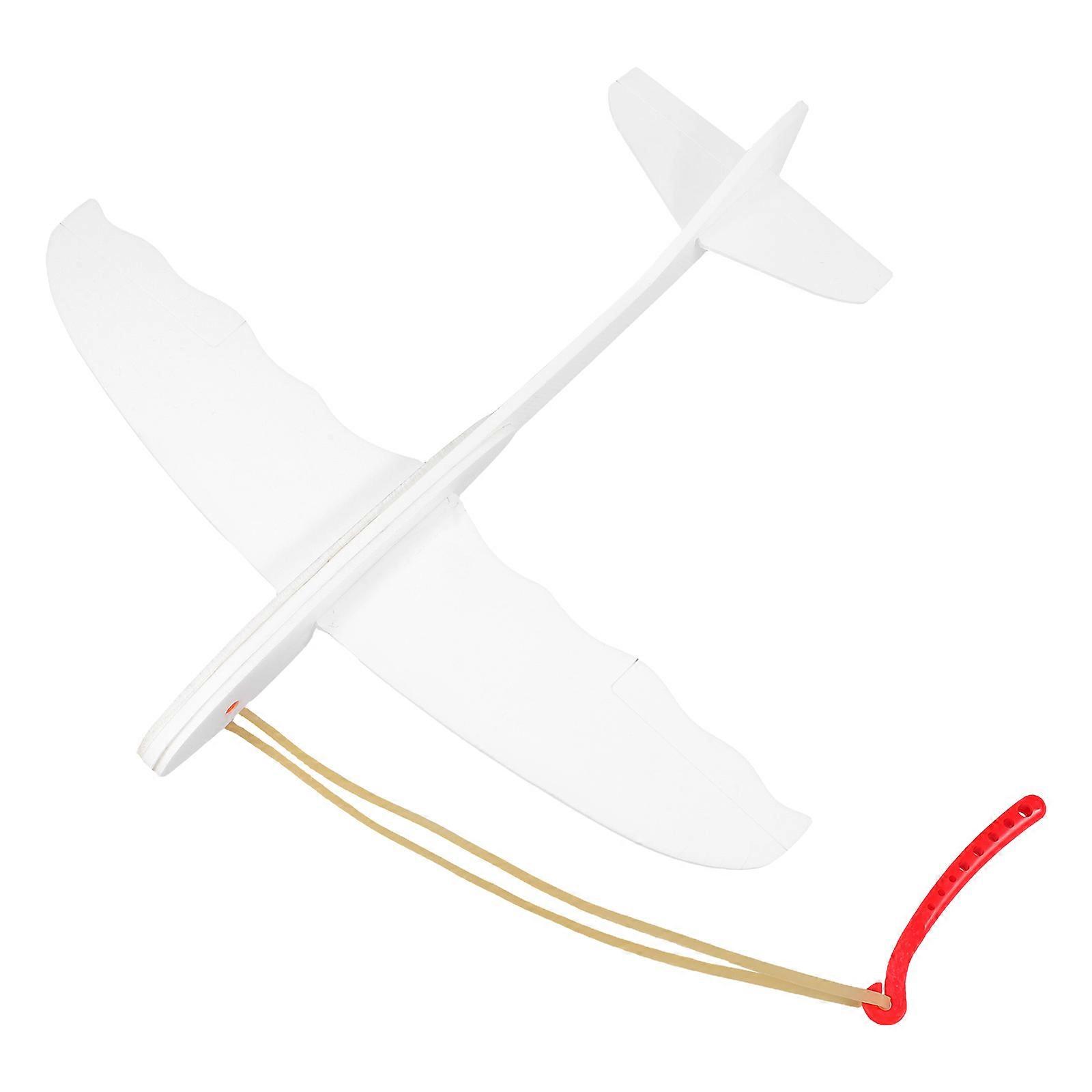 Children's Throwing Glider Foam Airplane for Playing White