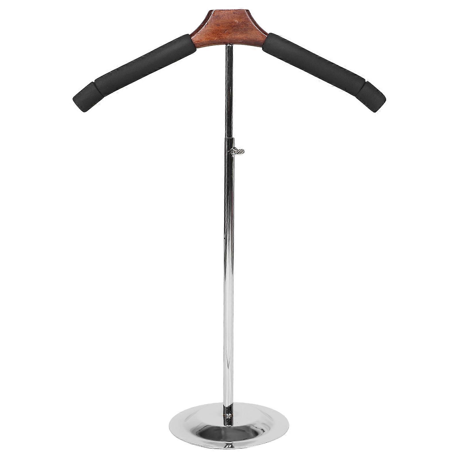 Hanger Holder Stand T-Shape Garment Display Stand Modern Design Wood Material Stability 1Set