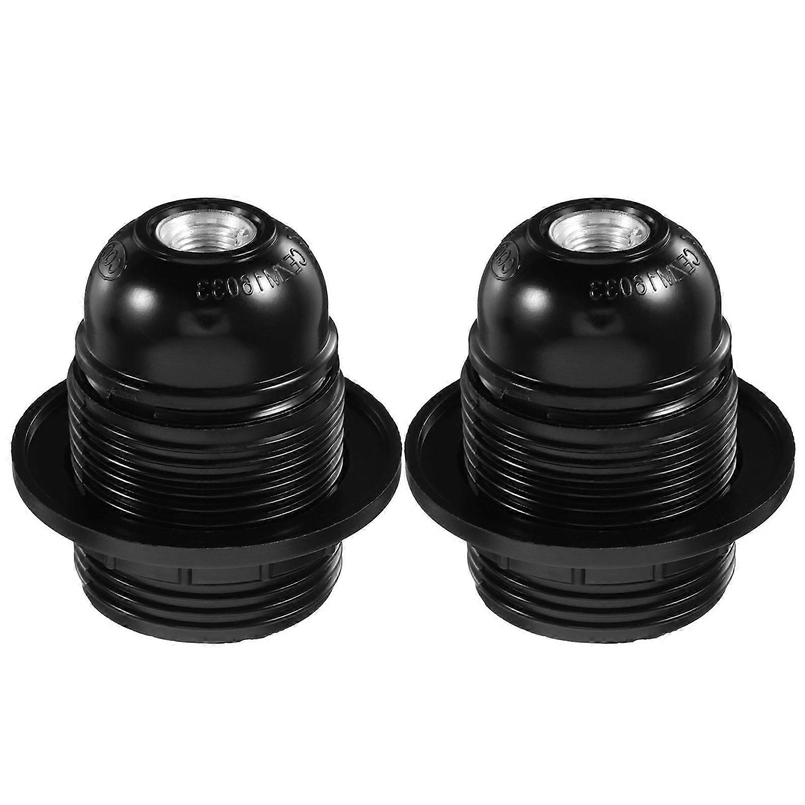 Lamp Socket E27 Electric Bulb Base for Office and Home 2Pcs Set