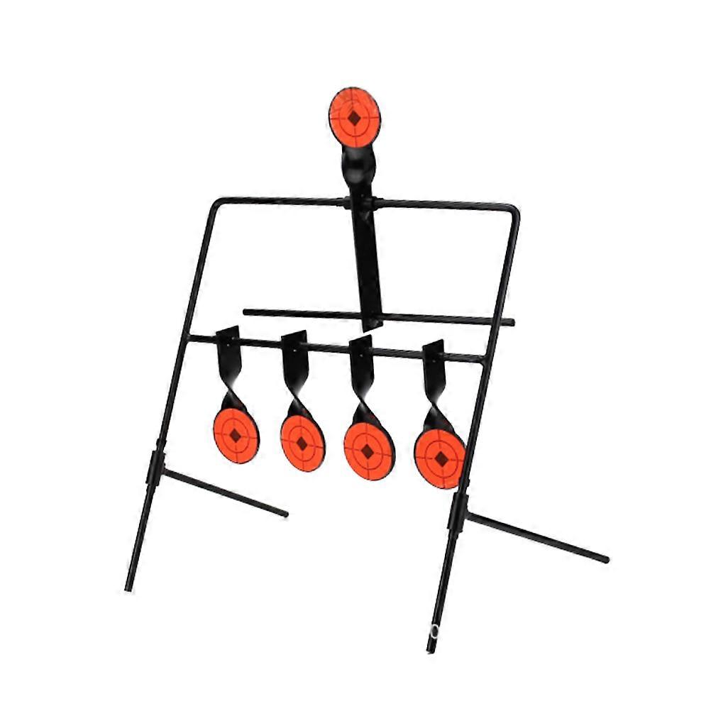 Metal Shooting Target Set for Practice with 5 Black Self Resetting Targets