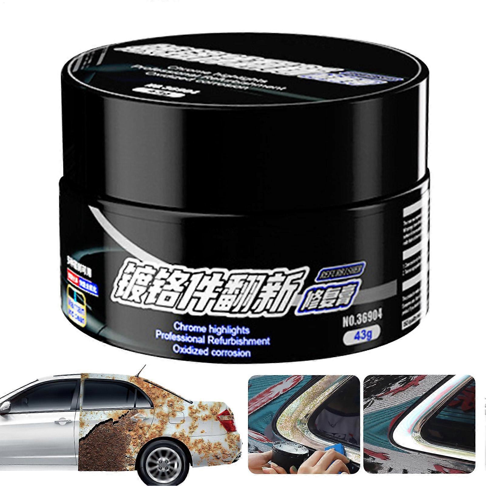 Chrome And Metal Polish 43g Chrome Restoration And Rust Remover Multipurpose Chrome Rust Remover Restorer Auto Detailing