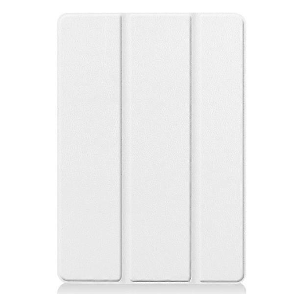 Compatible with Apple compatible with iPad 10.2 2021/2020/2019 Slim fit tri-fold case - White White