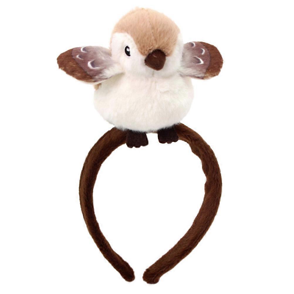 Soft Plush Bird Face Wash Headband for Makeup and Spa