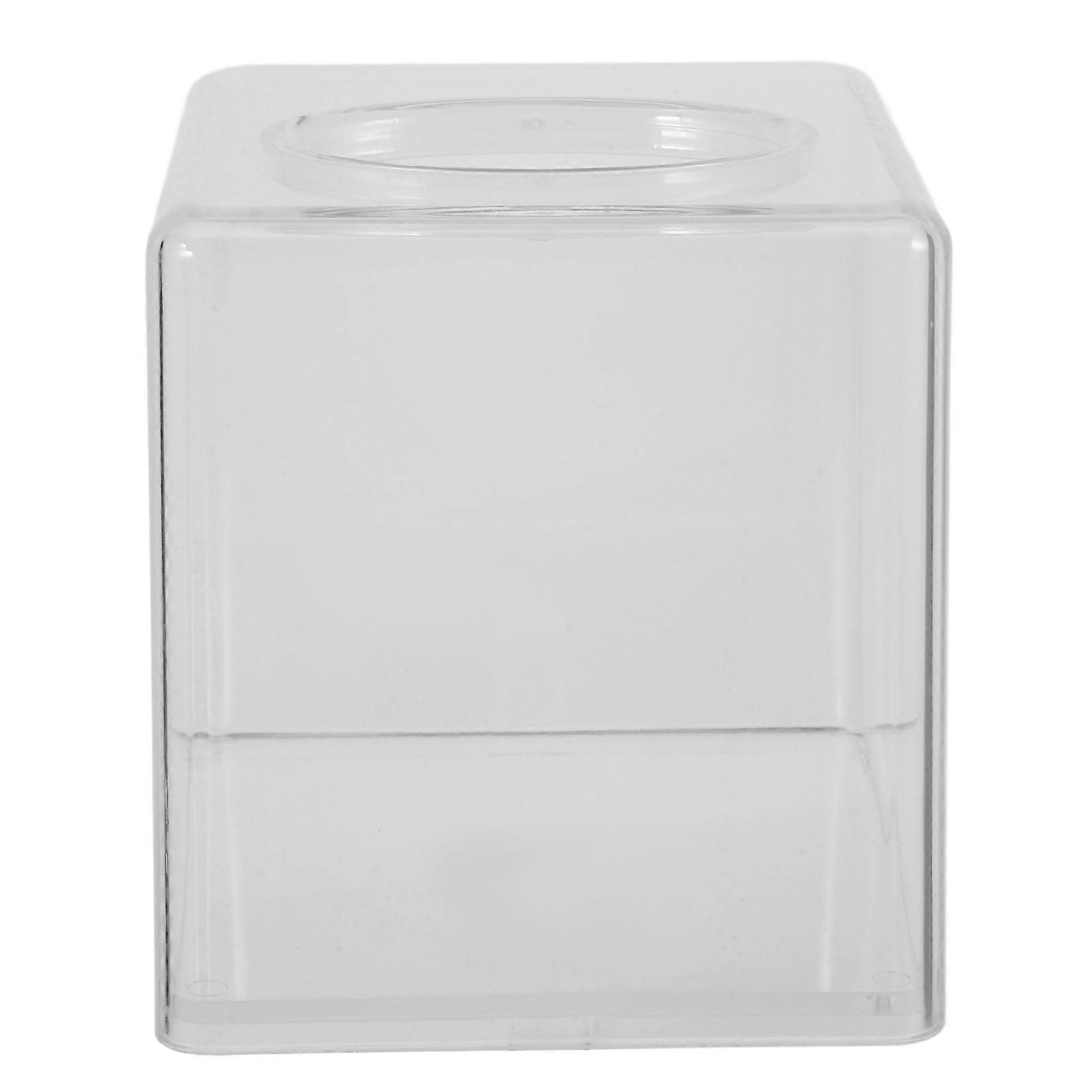 Transparent Tissue Box Acrylic Tissue Cover for Bedroom Use