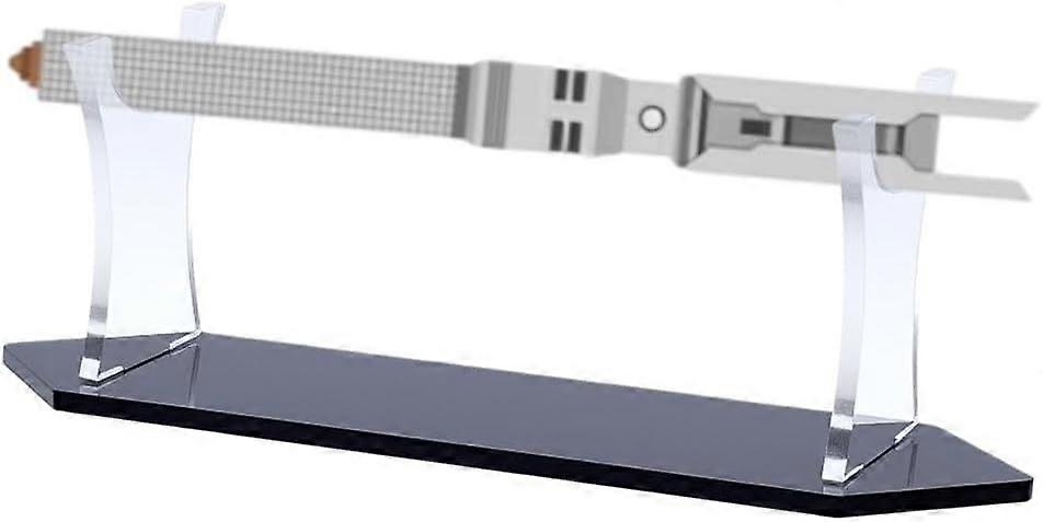 Acrylic Saber Stand Desktop Lightsaber Stand Single Single Katana Holder 23.8x6.5x8cm Black Stands Bracket Samurai Display Easels for Table Decoration