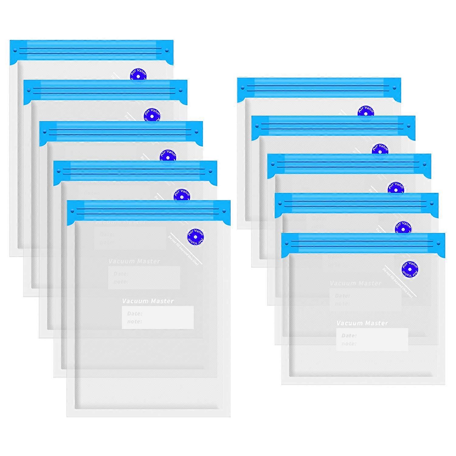 Sous Vide Vacuum Bags 1Quart BPA Reusable Food Storage Set, Compatible with Anova and Joule