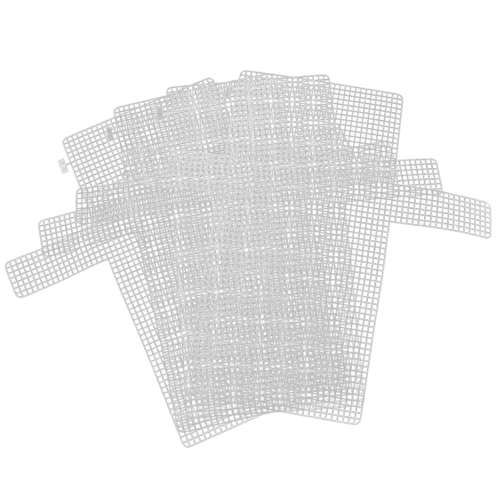 4pcs DIY Mesh Sheets Plastic Handmade Bag Woven Sheets Plastic Grid Sheets