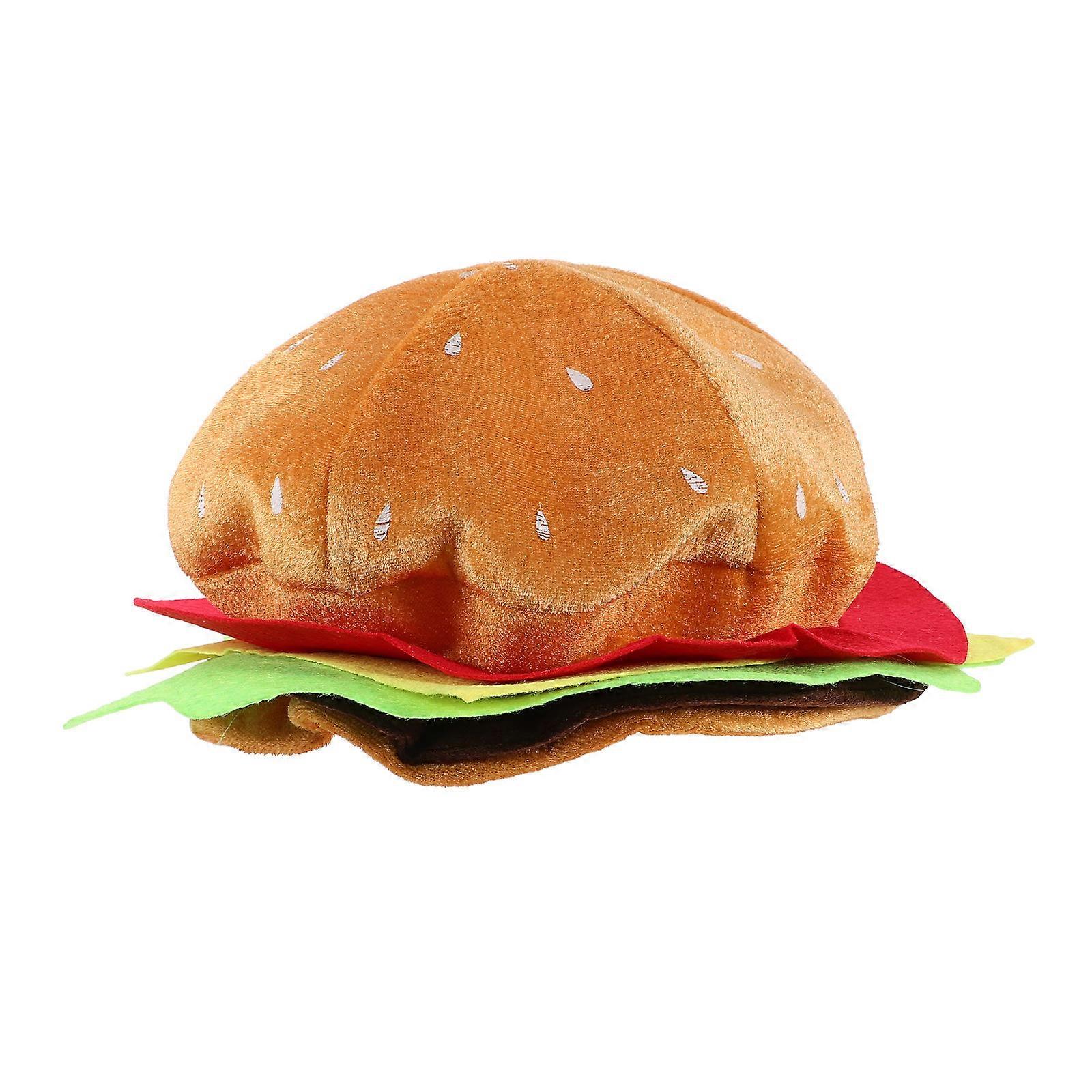 Hat Funny Hamburger Shape Hat Multi Color 31.00X31.00X10.00CM Decorative 1Pcs