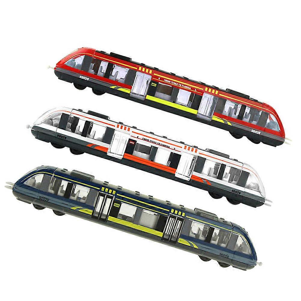 High Speed Rail Toy Train Set for Playing 3Pcs Simulation Electric Train Toy