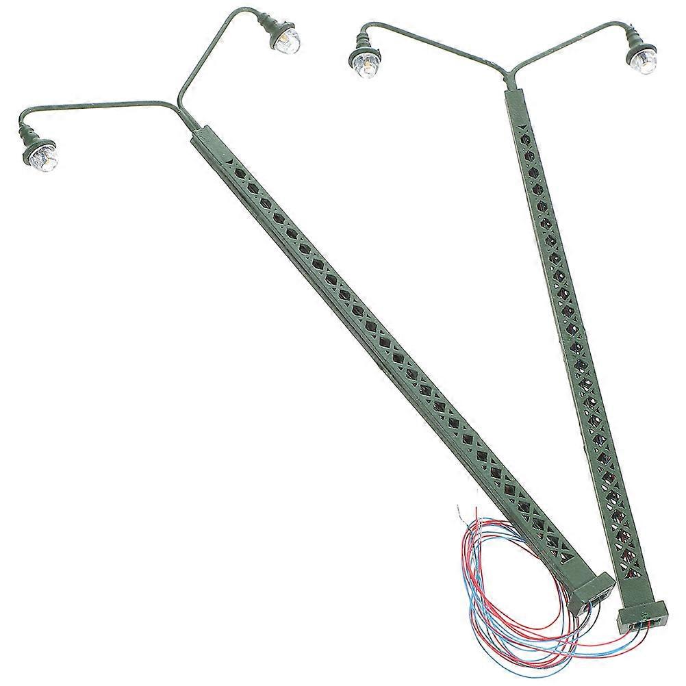 Railroad Light Model for Decor Mini Light Model 2Pcs Sand Table Use