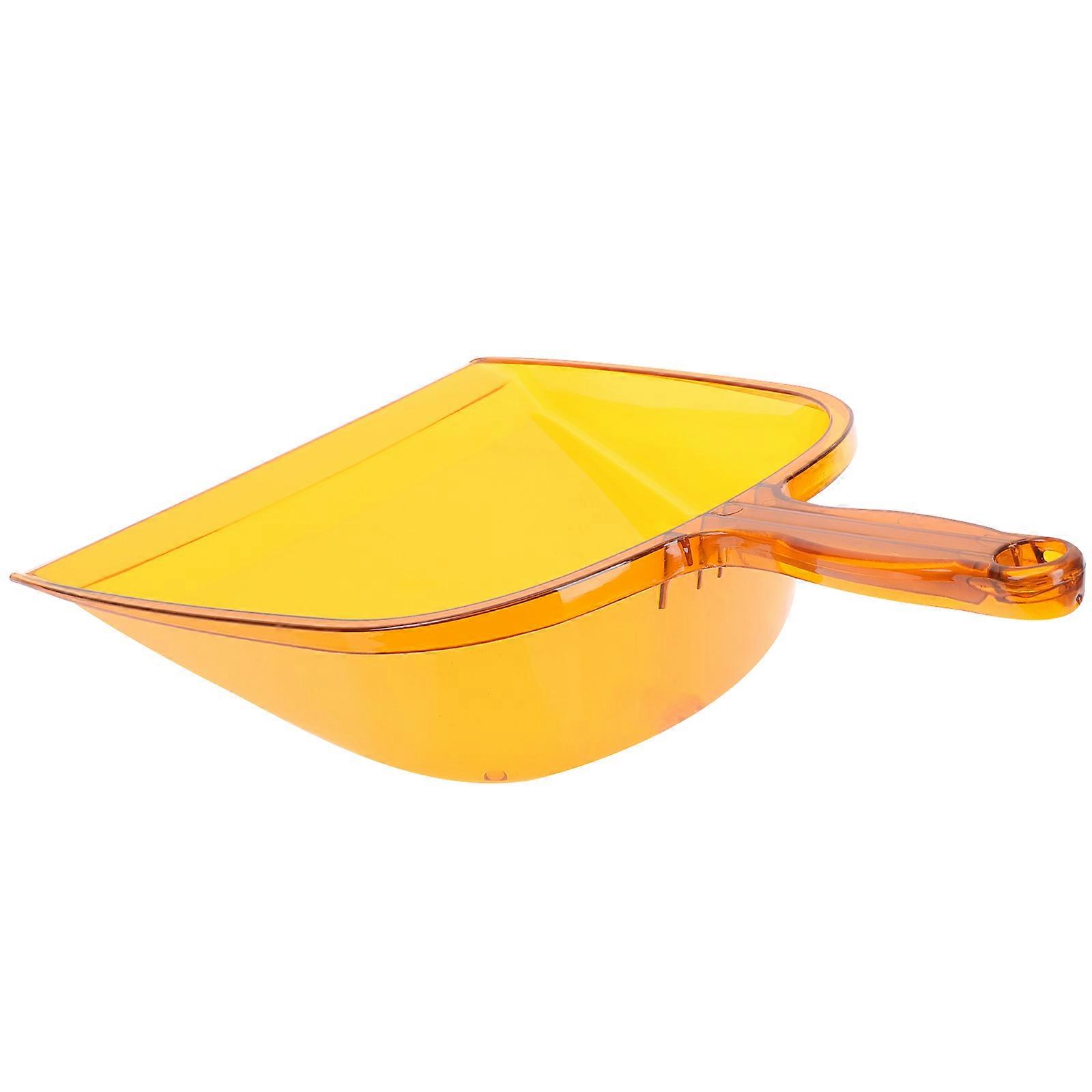 Handheld Dustpan Garbage Scoop For Household Cleaning Tools Compact Ergonomic Design Orange Plastic 1Set