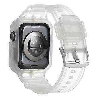 For Apple Watch Series 10 42mm Strap Soft TPU Watch Band with Integrated Watch Case