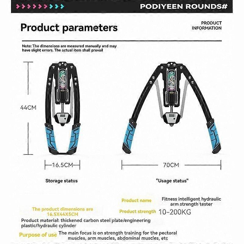 Upgrade Digital Display Count Power Twister Arm Exerciser,Strength Training Adjustable Hydraulic Pr