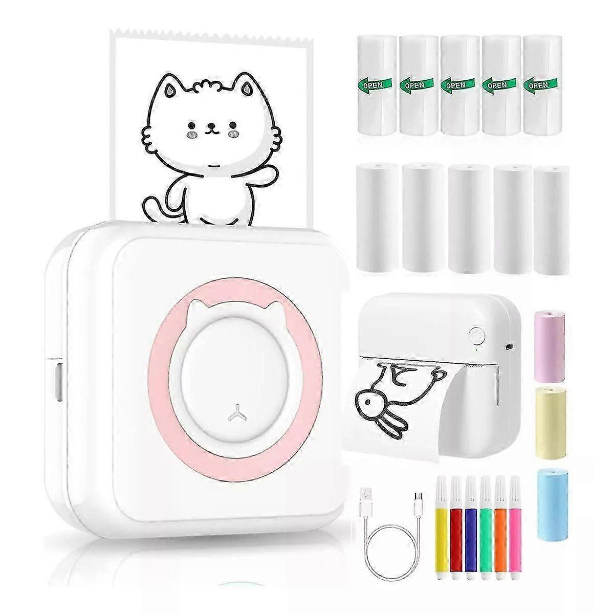 Thermal printer Mini multifunction printer Bluetooth label printer compact portable efficient