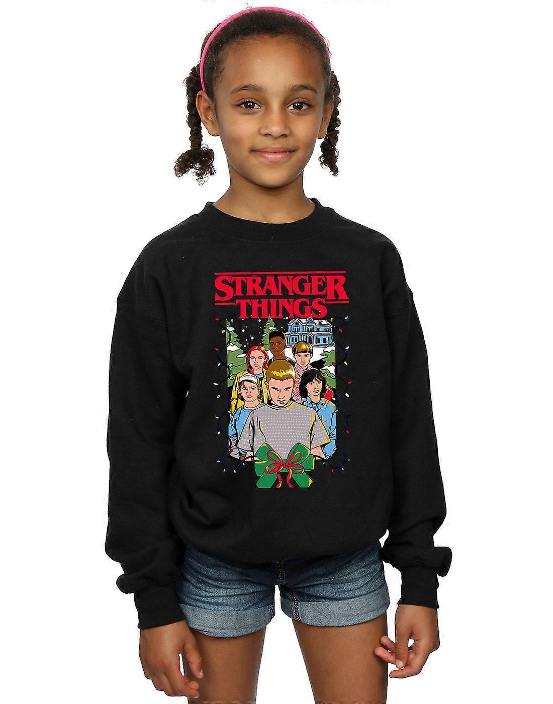 Netflix Girls Stranger Things Julaffischtröja