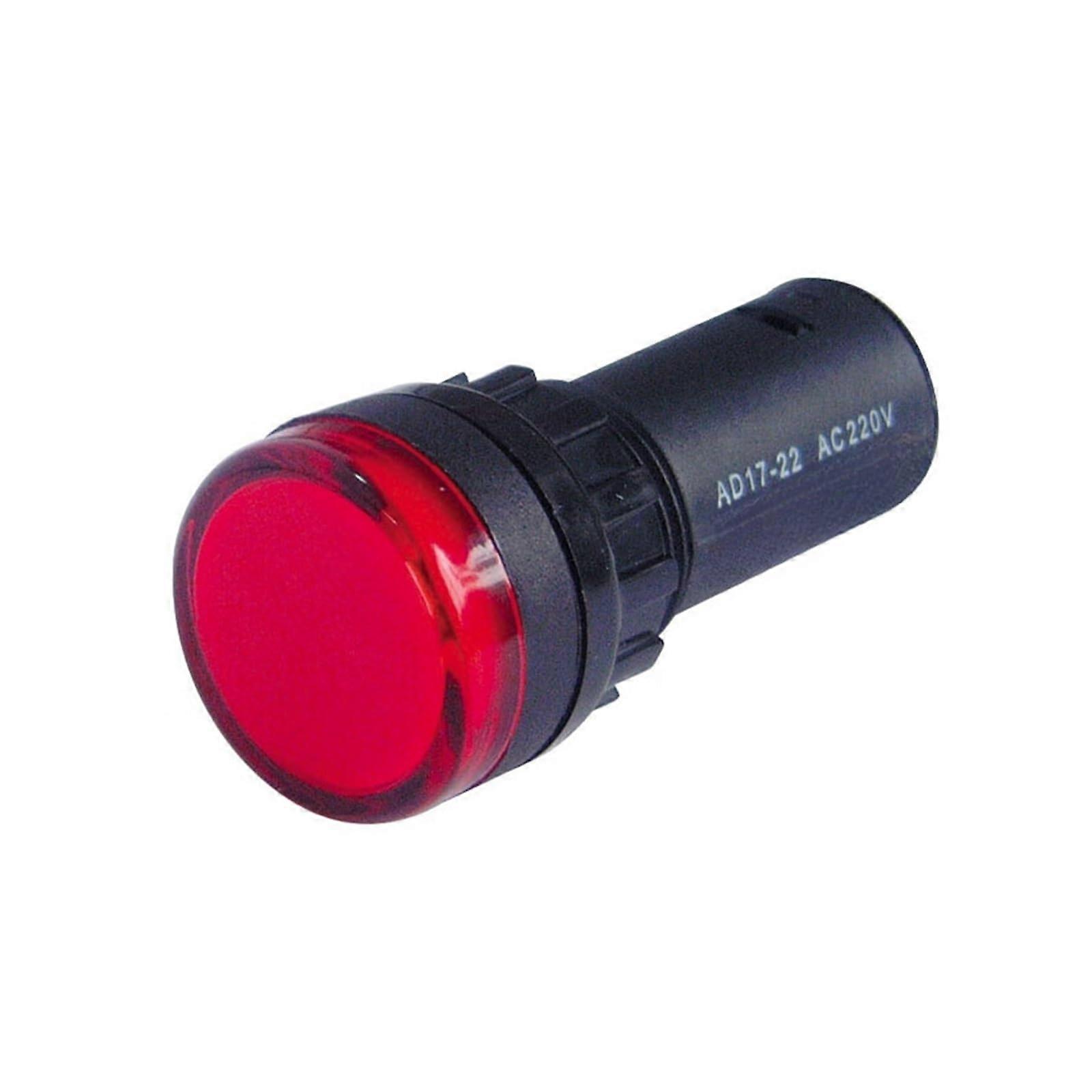 AD1722 AC220V Red LED Indicator Light Panel Mount Lamp for  Voltage Warning
