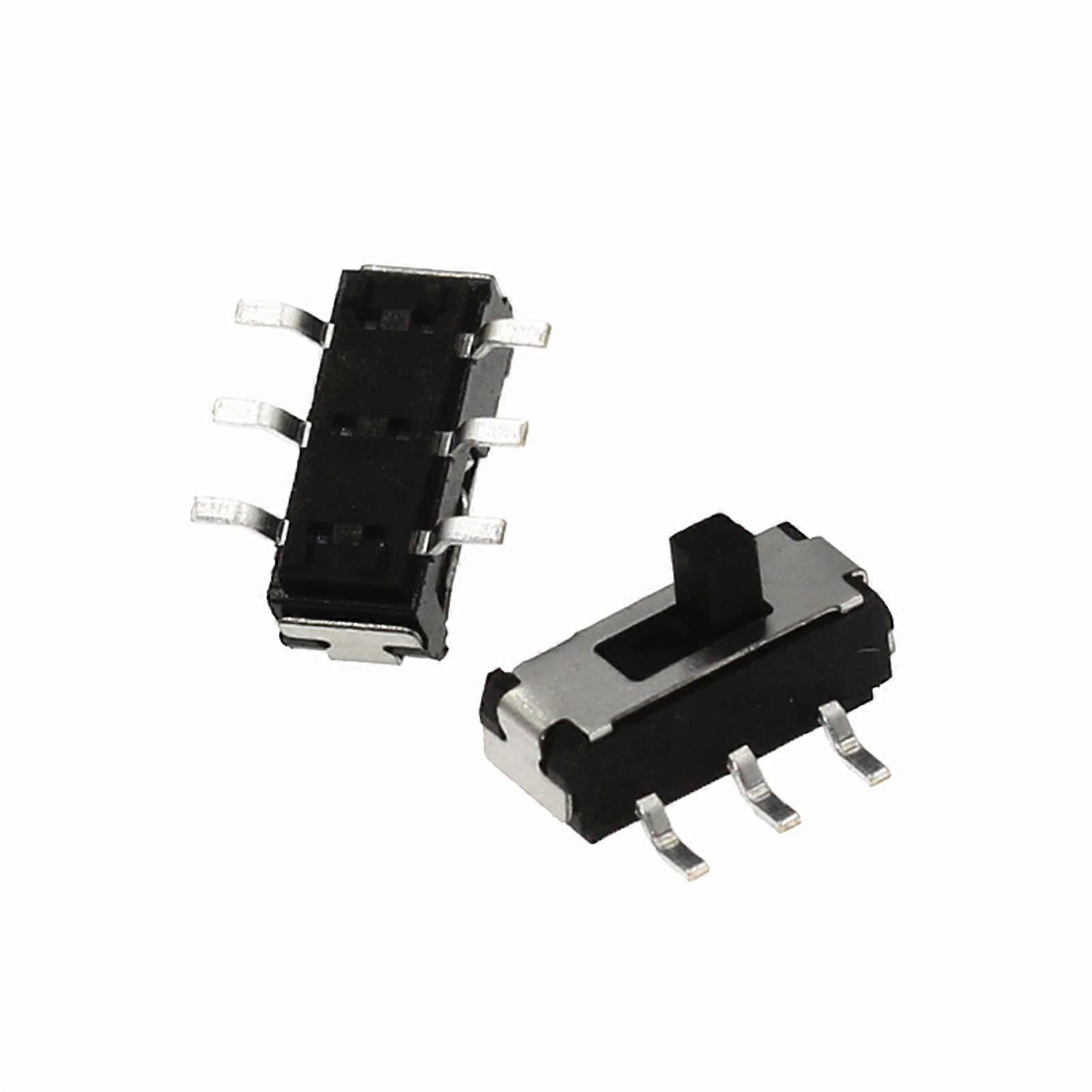 Toggle Switch 20pcs MSS22D18 SMT 6 Pin Mini Micro Slide Switch 2P2T Compact Easy Install