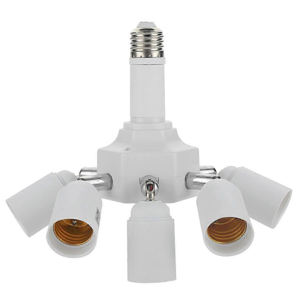 1pc E27 to 6+1 E27 Lamp Holder Splitter Extender LED Bulb Socket Converter