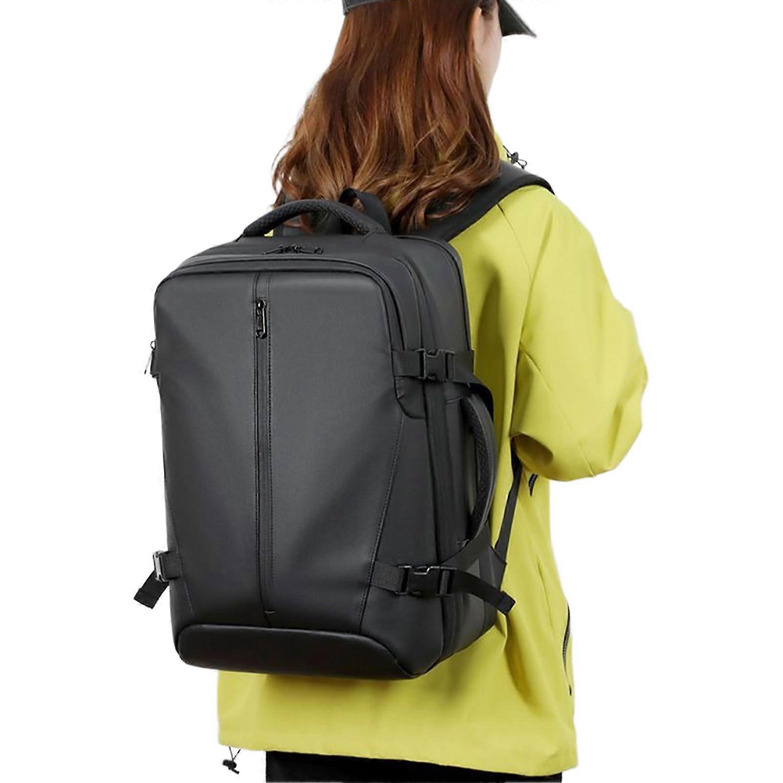 Expandable Waterproof Travel Backpack with Compression, Modular Compartments and AntiTheft Closure