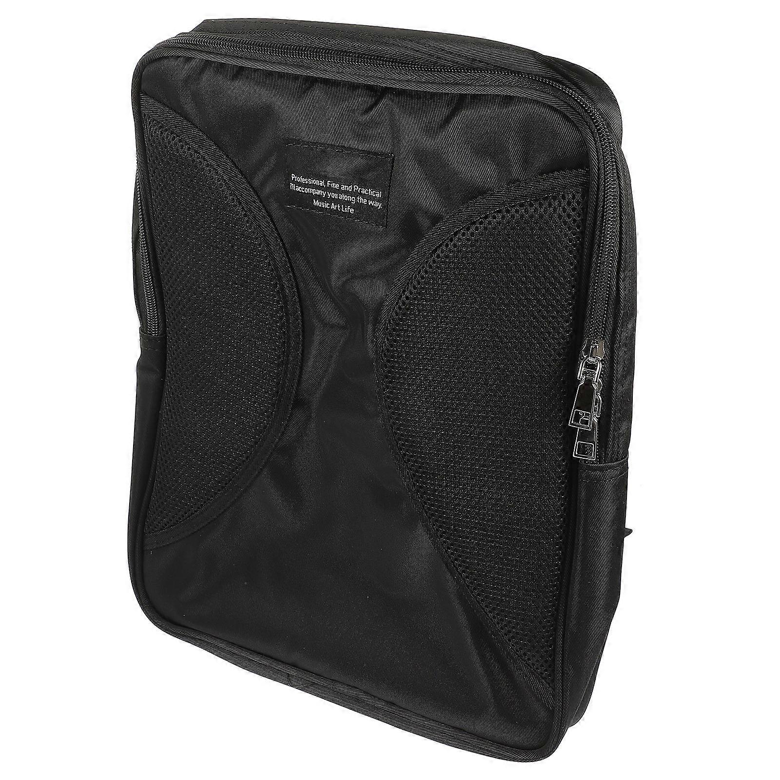 Accessory Storage Rectangular Music Equipment Bag Classic Zipper Design Shockproof Dustproof Waterproof For Students Performance 1Pcs