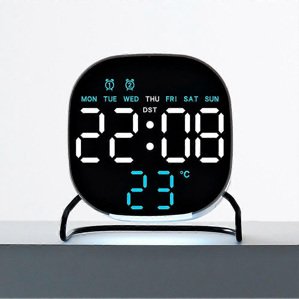 Multifunctional Desktop LED Clock With Touch Controls, Alarm, Timer And Soft Night Light Ambient Lighting Clock