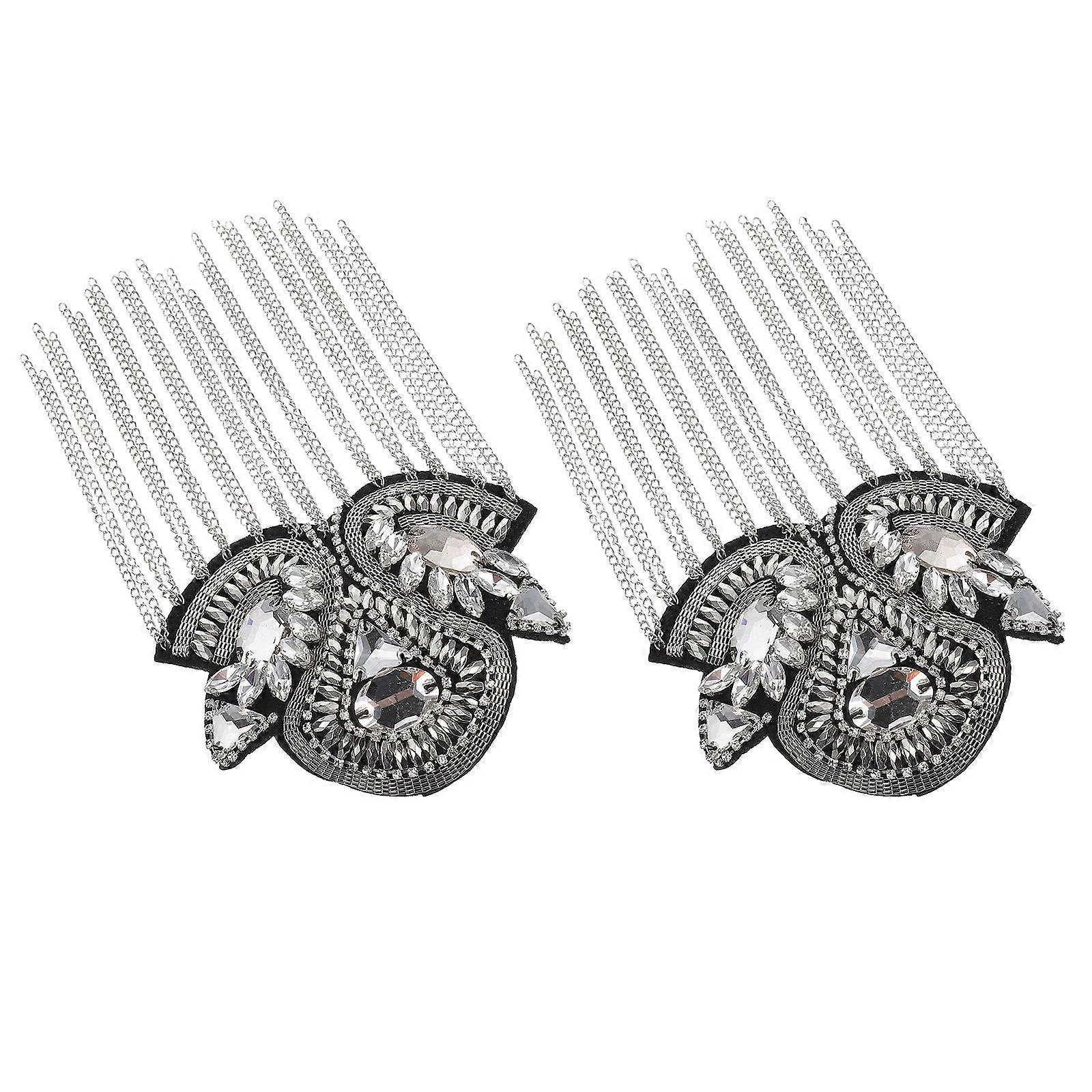 Decor Shoulder Board Silver Retro Shoulder Mark for Decoration 1Pair
