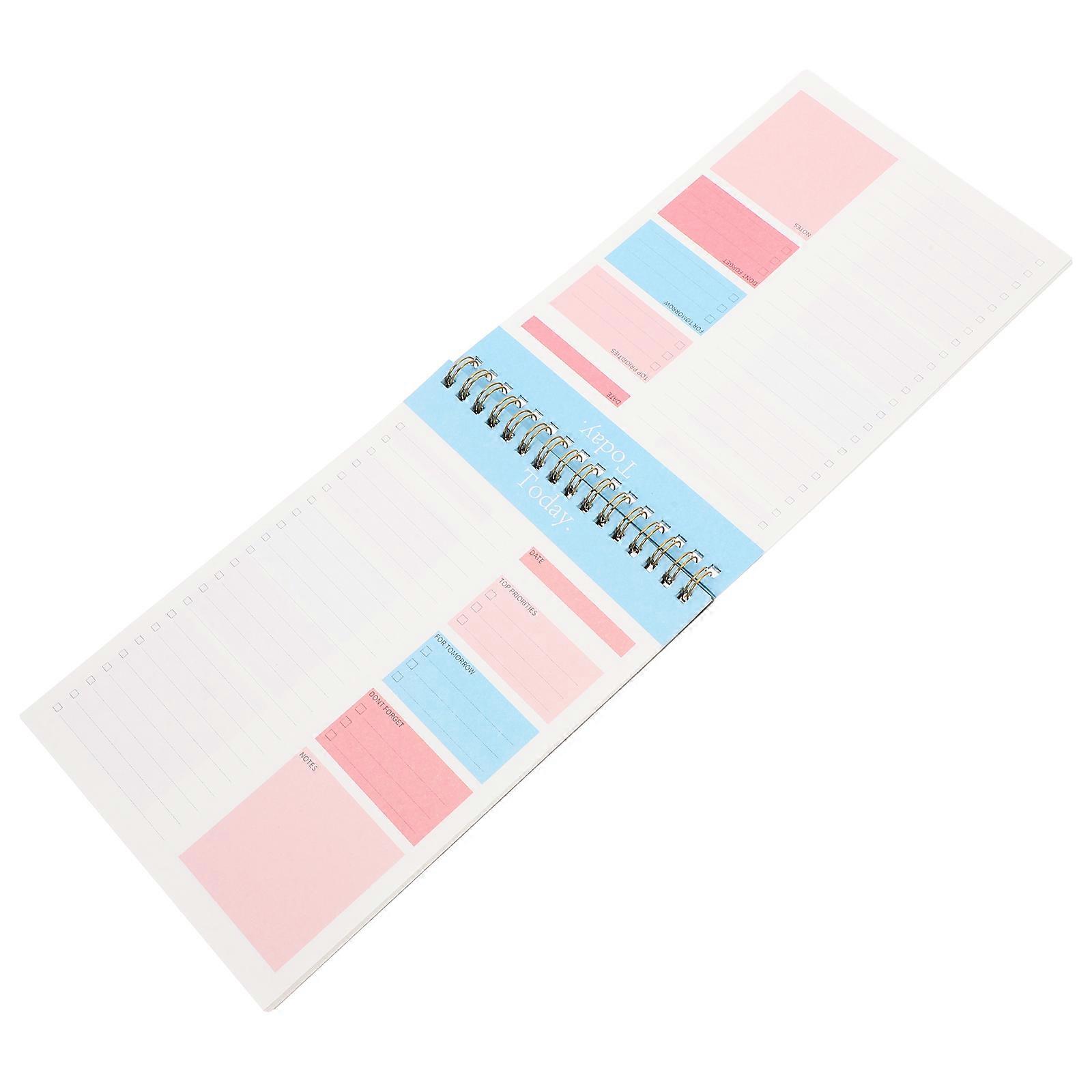 Planning Schedule Book Daily Task Notepad for Writing Use 4Pcs