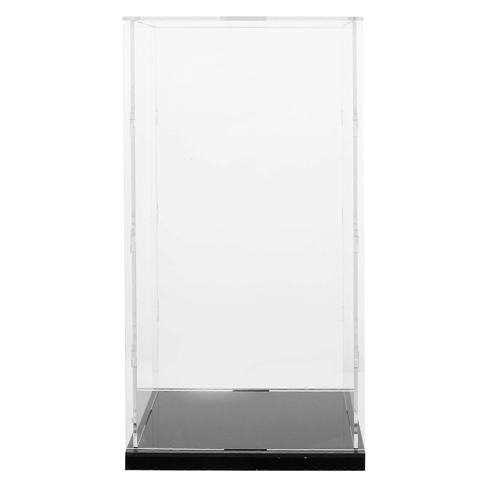 Acrylic Display Box for Storage 1Pcs Transparent Model Showcase Black