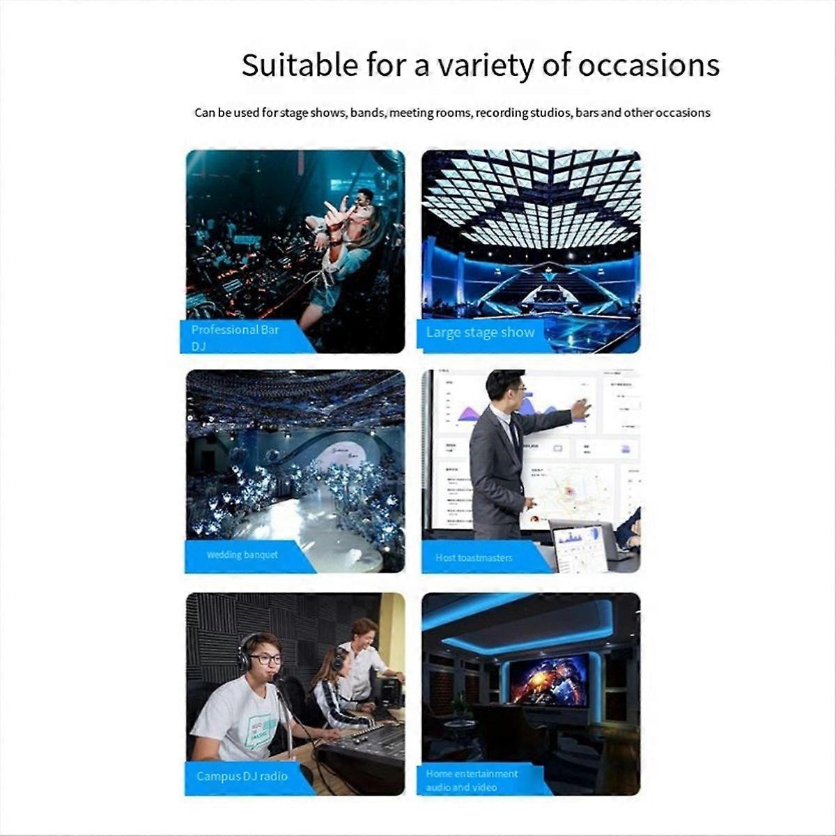  Professional Computer Recording Sound Mixer Sound Card,EU Plug