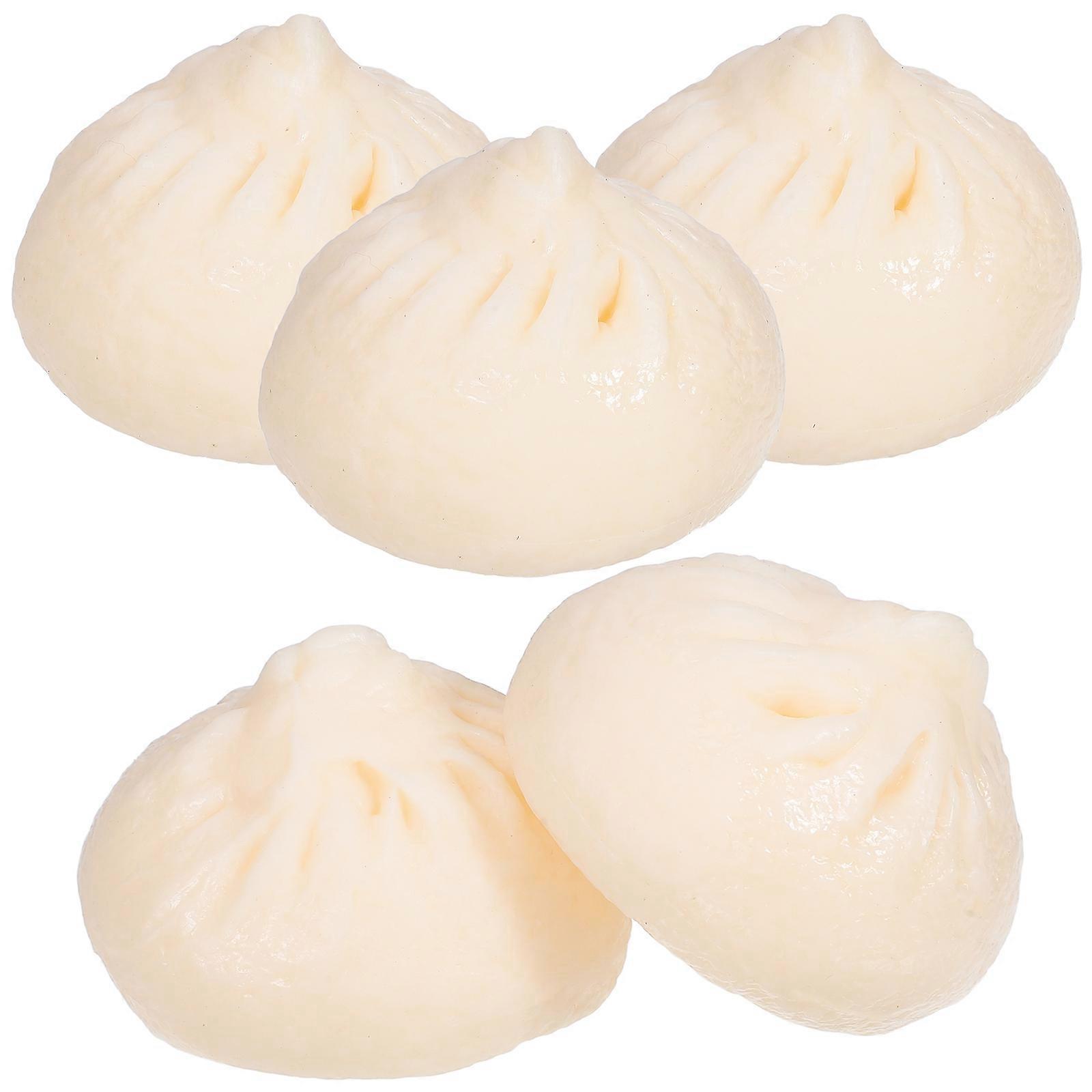 Simulation Steamed Bun Toy for Kitchen Decor 10Pcs Realistic Food Model