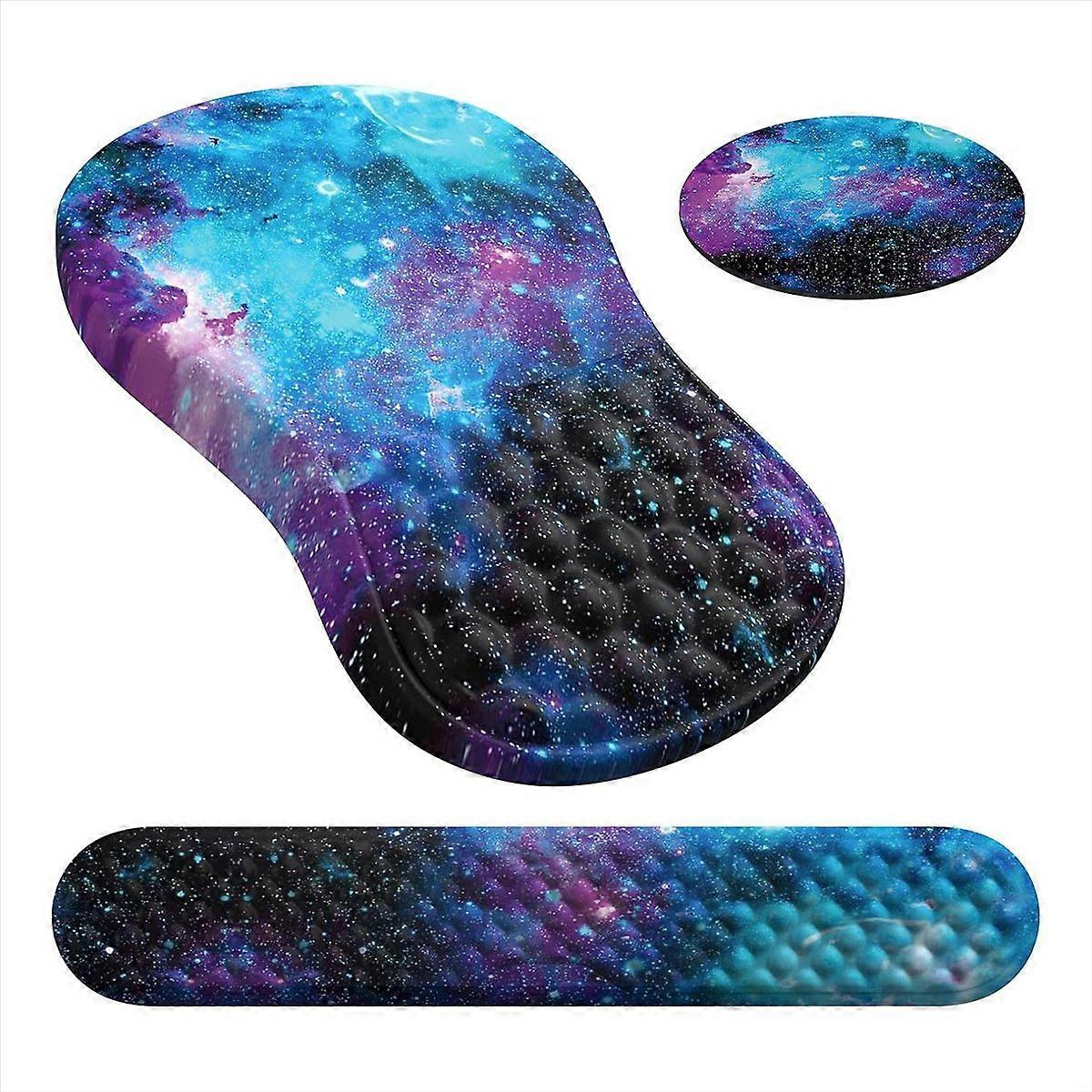 3 PCS with Wrist Rest and Keyboard Pad Set, C