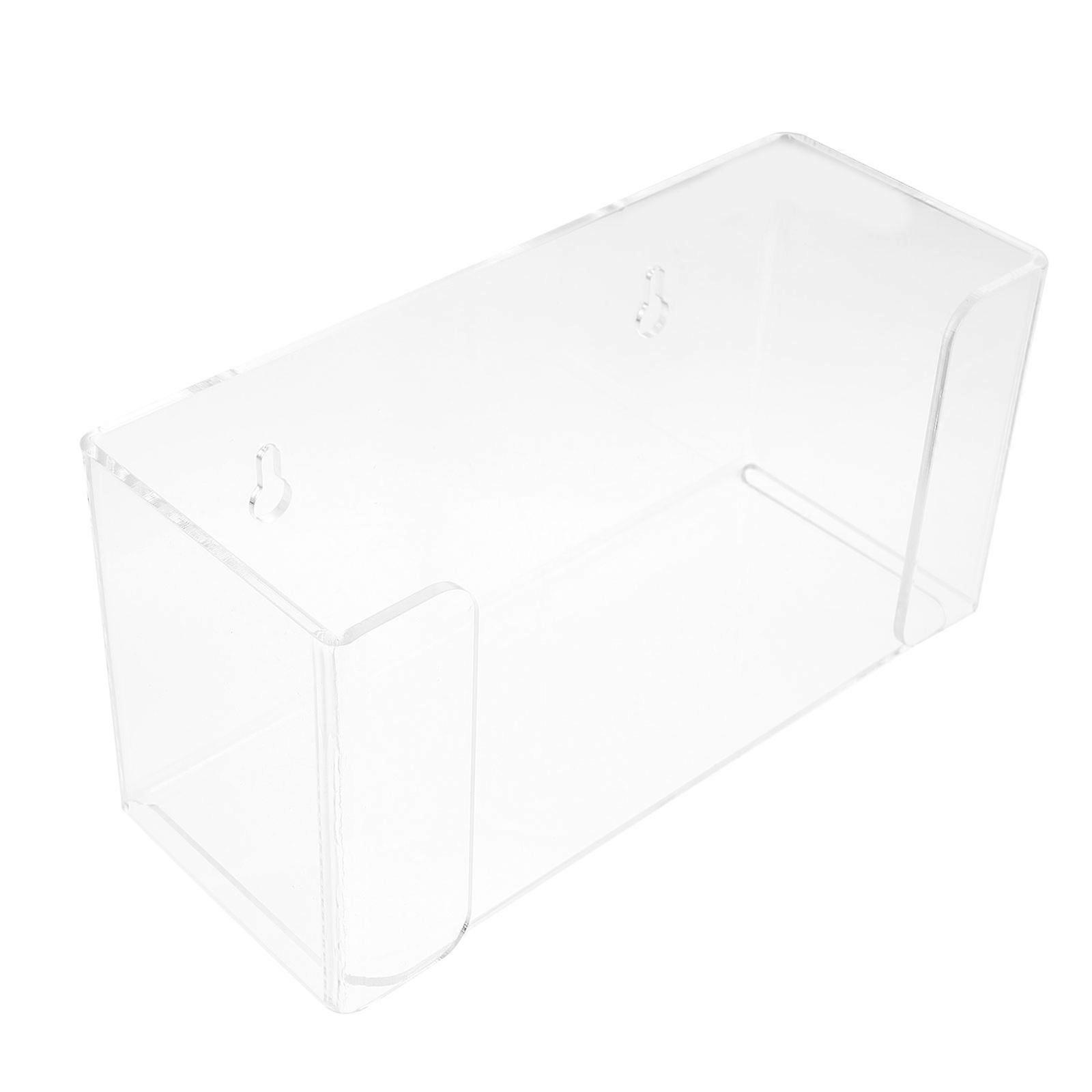 Acrylic Mask Storage Holder for Wall-Mounted Use 1Pcs Clear Storage Box