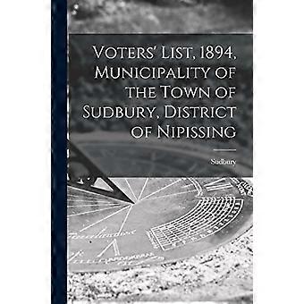 Kiezerslijst, 1894, gemeente Sudbury, district Nipissing [microformulier]