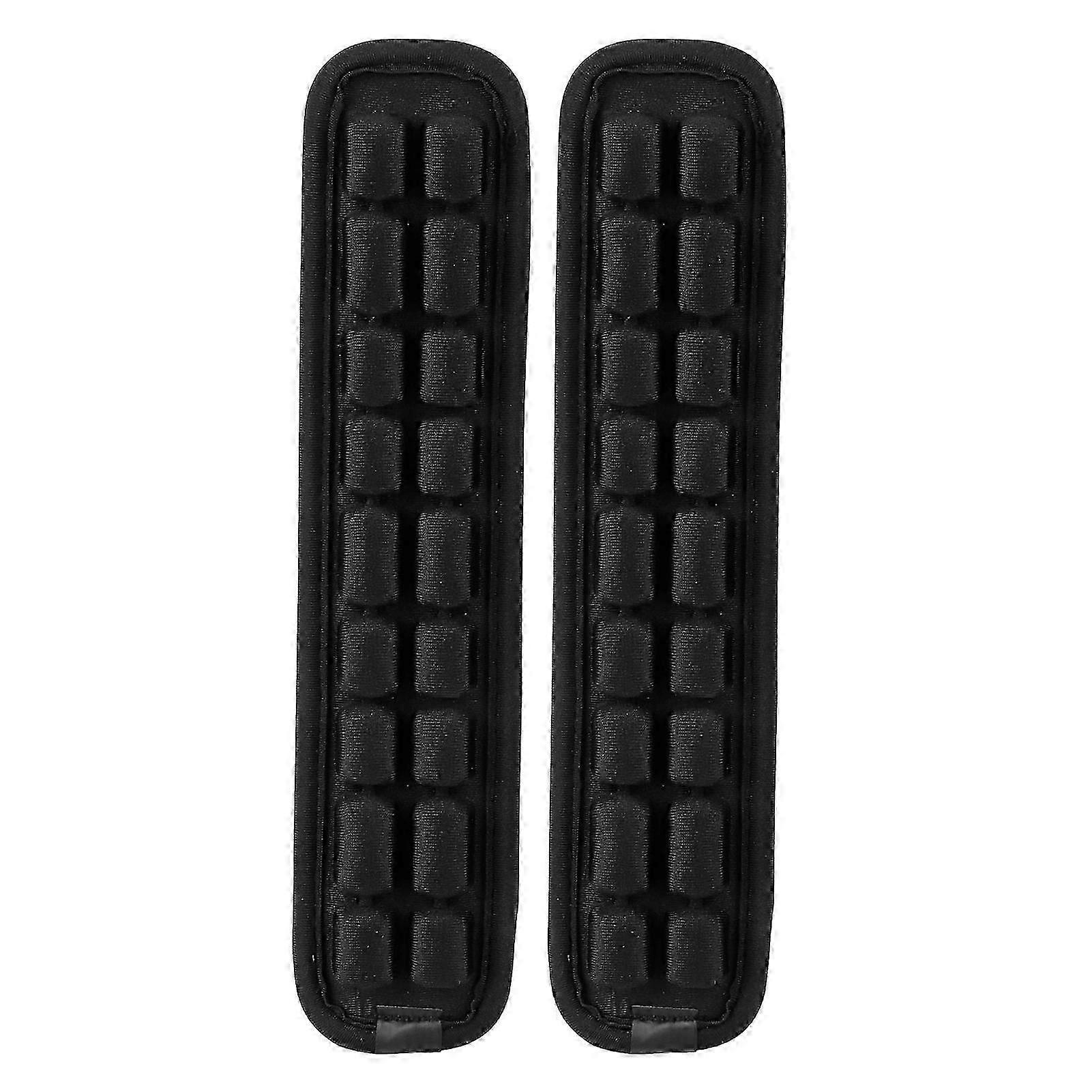 2Pcs Shoulder Strap Pad Anti Gravity Non Slip Backpack Decompression Cushion Accessory Black(S ) intelligence