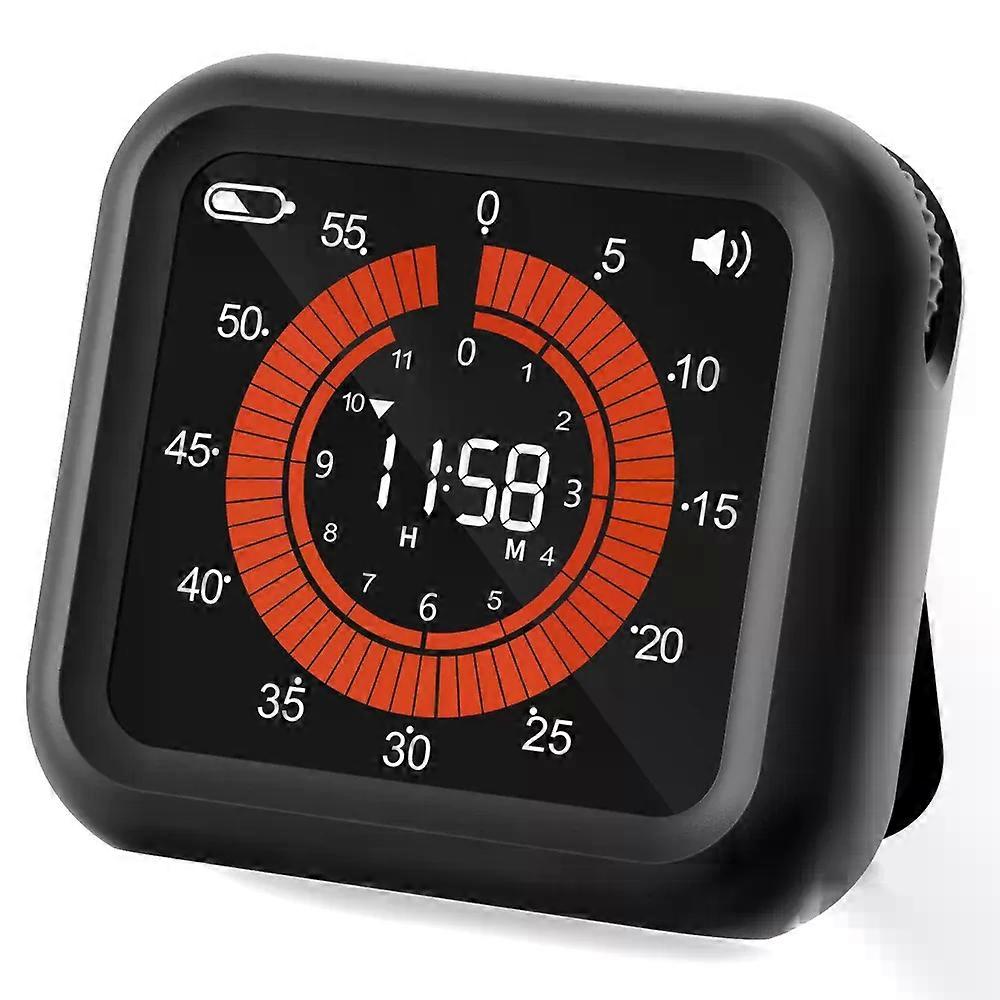 Rechargeable Digital Visual Timer - Max 11H 59M Countdown Timer with VA Display Magnetic Digital Timer For Kitchen Classroom