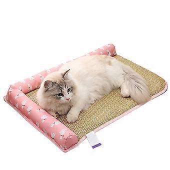 Pet Cooling Mat for Dogs and Cats, Breathable Cooling Comfort Pad for Summer Travel Indoor Outdoor, M 43 x 36 x 36 cm