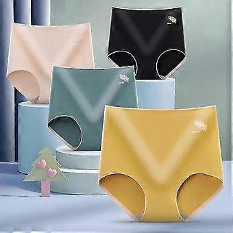 5 piezas de bragas de algodón transpirables calzoncillos de ropa interior para mujeres calzoncillos de mujer de color sólido