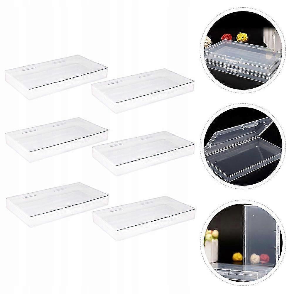 Rectangular Cosmetic Storage Box Makeup 6 Pcs