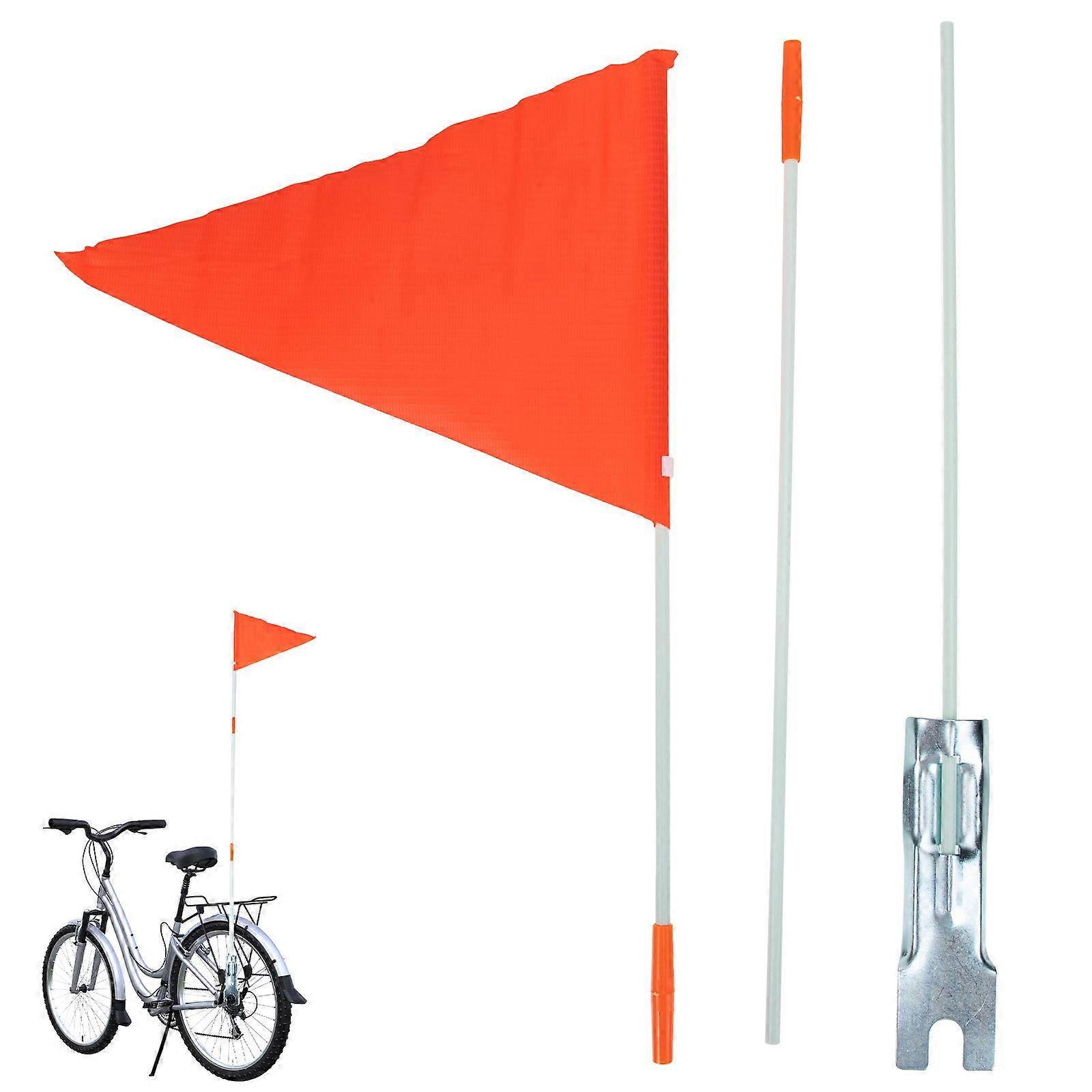 Flag Pole for Bike Outdoor Use with 2Sets of Multi-Function Flag Kit